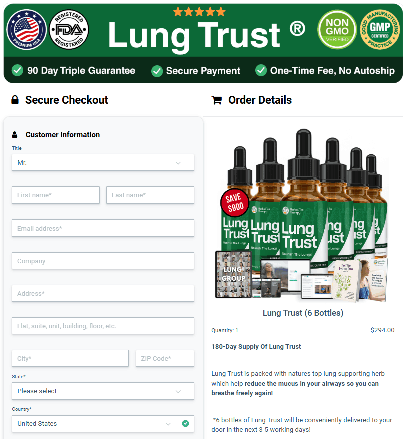 lung trust checkout